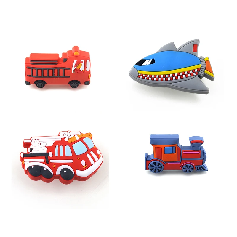 MEGAIRON детская комната дверные ручки тянет мягкий ПВХ мультфильм автомобиль ящика