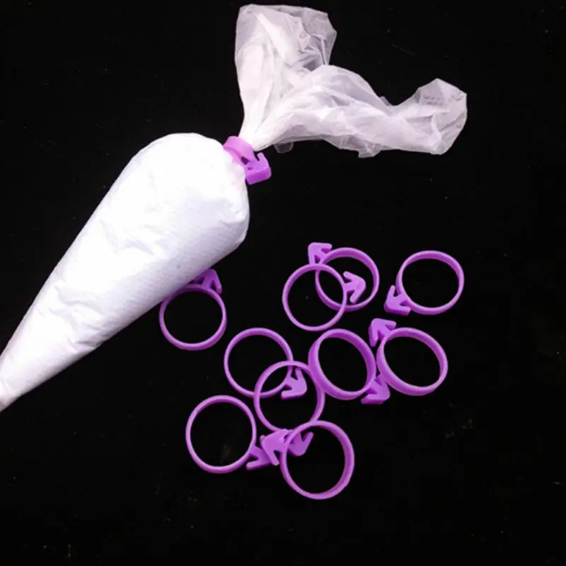 12 шт. силиконовый уплотнительный круглый зажим для глазури сумка с пряжкой на