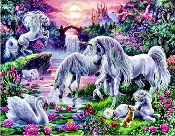 

Diamond Embroidery,unicorn,5d square Diamond Painting swan,Cross Stitch,3D,Diamond Mosaic,home Decoration,Christmas