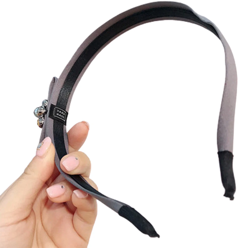 

Ribbon Circle Crystal Headband Retro Diamond Hair Band Hair Accessories For Women