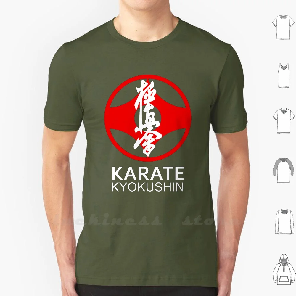 Белая Футболка Kyokushin с символом карате и Kanji хлопок киокушин тигр Япония
