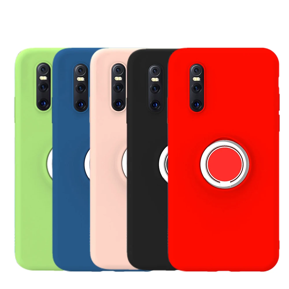KISSCASE Original Silicone Case For iPhone 7 8 6 6S Plus 11 Pro X XS MAX XR Magnetic Ring Samsung S8 S9 S10 Cover |