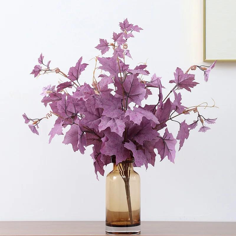 

Artificial Leaves Bunches American Maple Leaves Artificial Plants Ceiling Road Lead Flowers Wedding Home Decoration