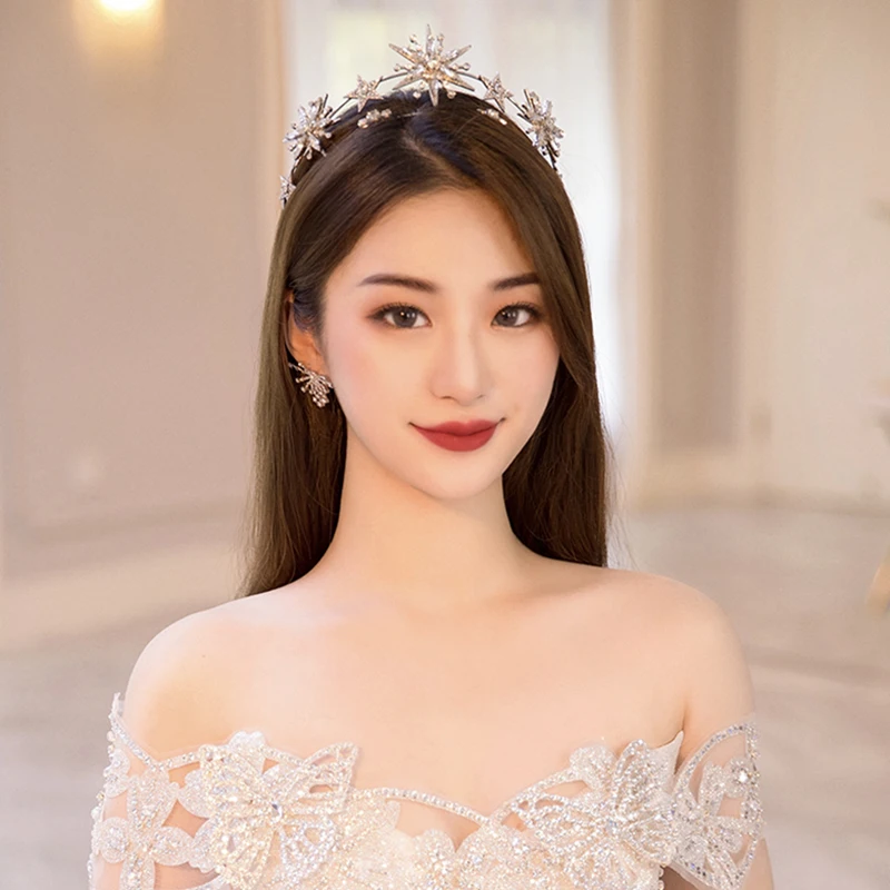 NiuShuya девушки звезда снежинка искусственная принцесса Вечеринка Выпускной День