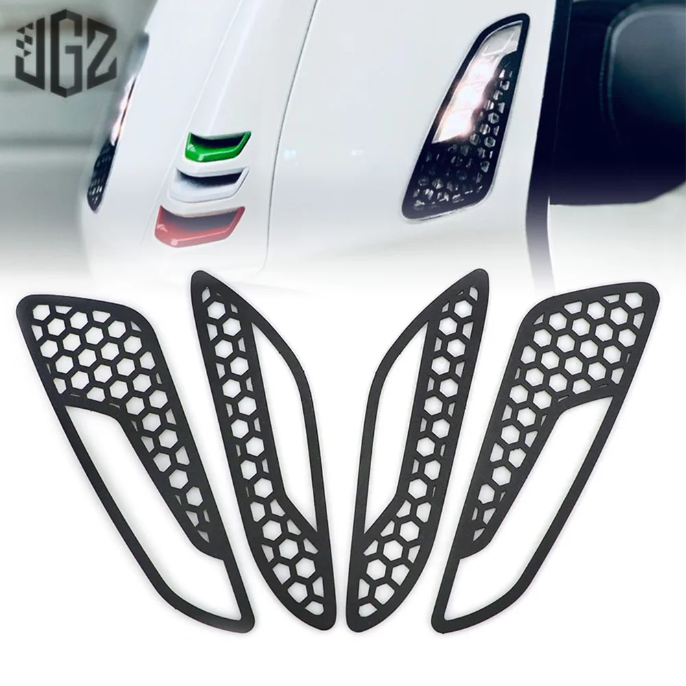 4 шт. мотоциклетный Передний Задний сигнальный светильник с сетчатой отделкой защитный абажур для лампы