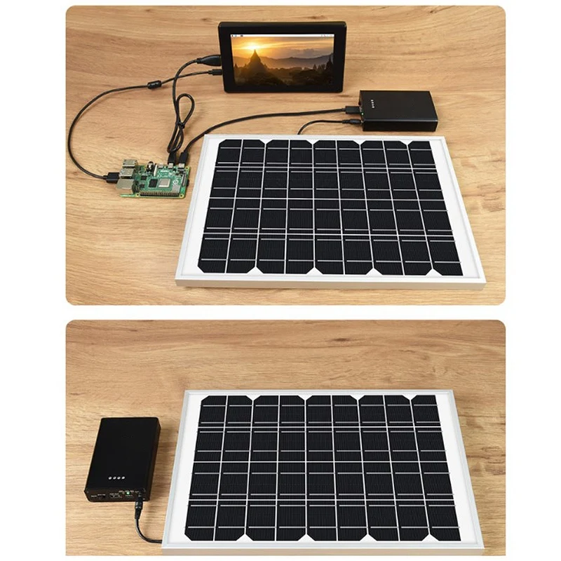 

Waveshare Solar Panel Polycrystalline Silicon Solar Panel 18V 10W Power Photovoltaic Panel Power Generation Panel