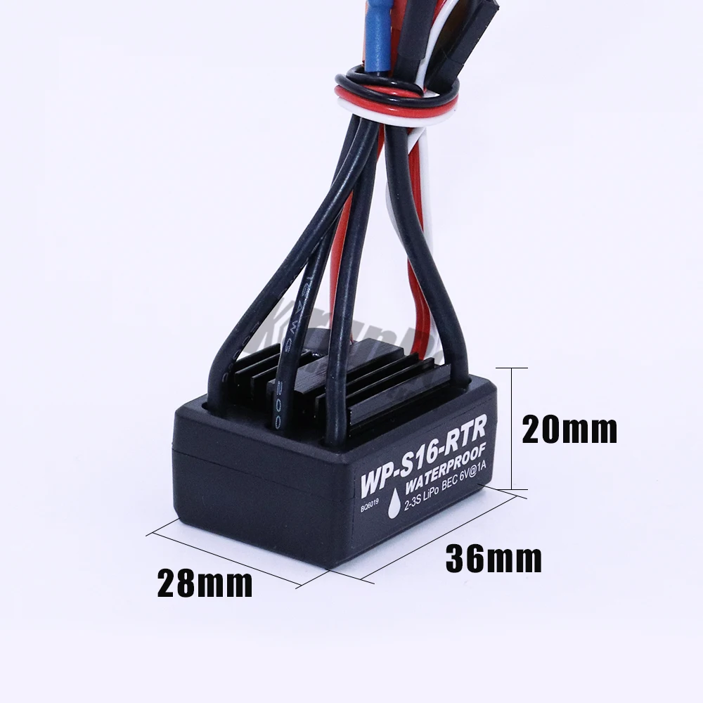 RC Racing 25A WP-S16-RTR бесщеточный скоростной контроллер ESC для 1/10 1:10 1:12 автомобиль