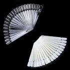 50 накладных ногтей, демонстрация накладных ногтей, Овальный веер, стильные часы для ногтей, Гель-лак, цветная карта, искусственная Палитра для практики ногтей, диаграмммные инструменты