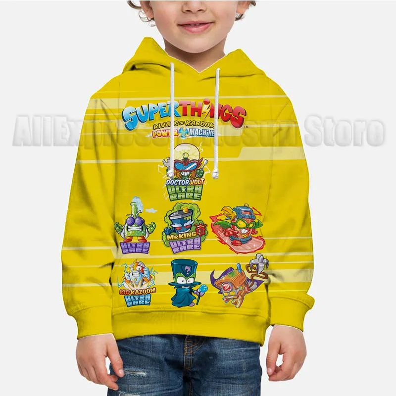 

Boys Girls Superthings Power Machines Hoodie Toddler Superzings 7 Sweatshirt Kids 3D Cartoon Pullover Spring Children Anime Coat