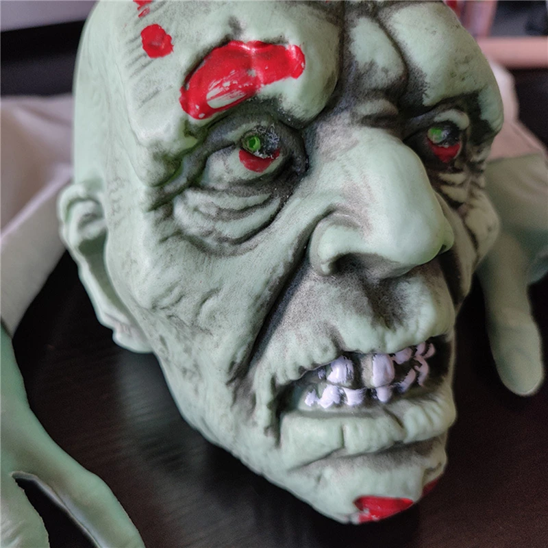 

3 шт./комплект, страшные зеленые наклейки на Хэллоуин