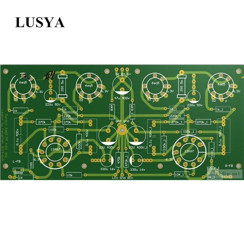 Усилитель мощности Lusya AMP DNYACO 12AX7 + 6AQ5 PCB плата push-pull Bile machine T1315 | Электроника