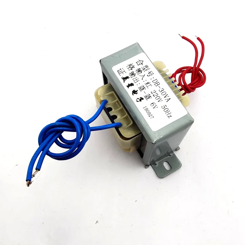 EI66* 28 силовой трансформатор DB-30VA 30 Вт 220 до 6В 5A переменного тока 6V трансформатор переменного тока