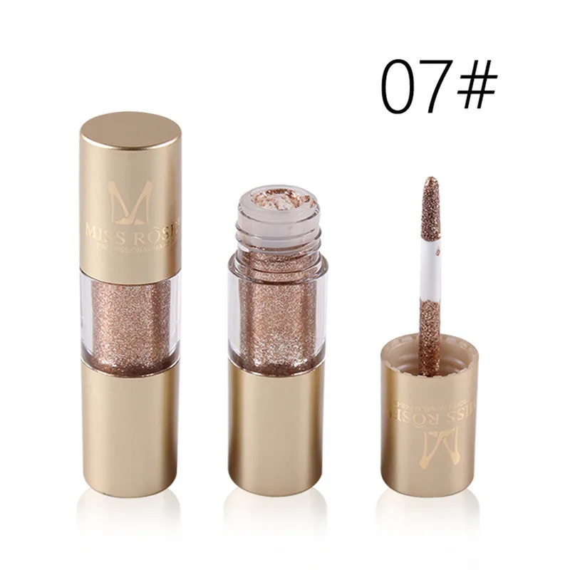 MISS ROSE 2019 новый металлический блеск для век Теплый Цвет Водонепроницаемый Блеск