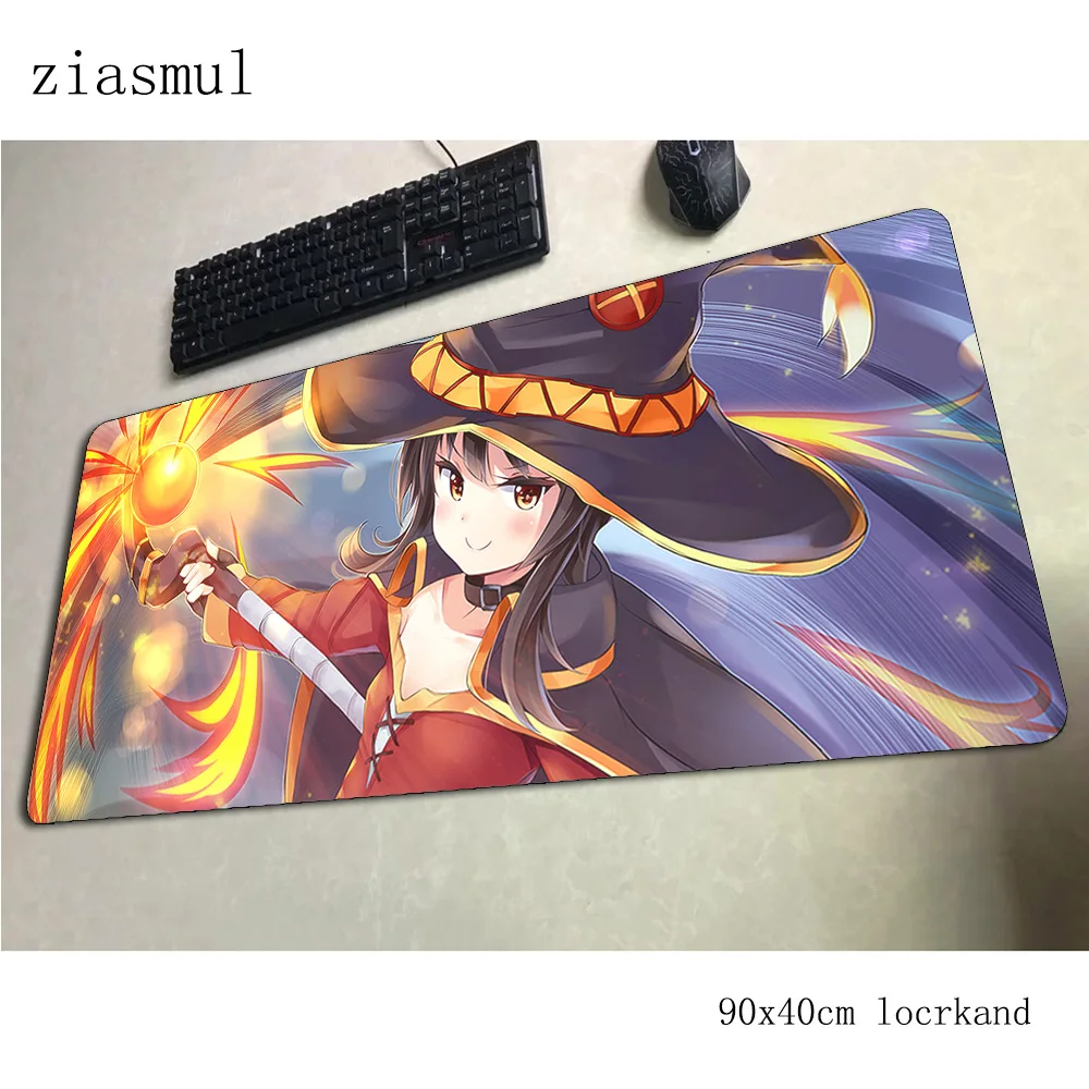 

megumin mouse pad 90x40cm mousepads New arrival gaming mousepad gamer wrist rest personalized mouse pads keyboard pc pad