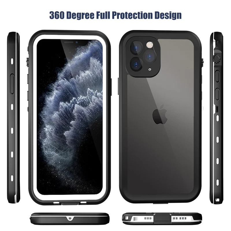 Водонепроницаемый Чехол IP68 для iPhone 12 Pro 7 8 Plus X XR чехол подводной съемки
