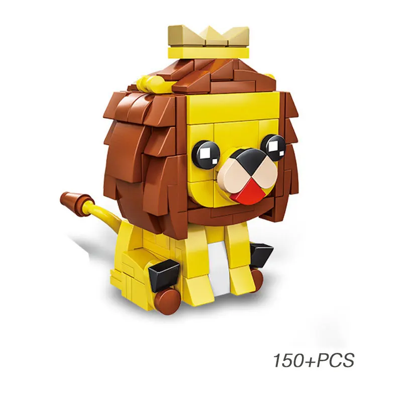 

Blocks Disney Lion King Bausteine Animal Statue Anti-Stress Toy Mini Blocks Jugetes Construction Set for Girls New Year's Gif