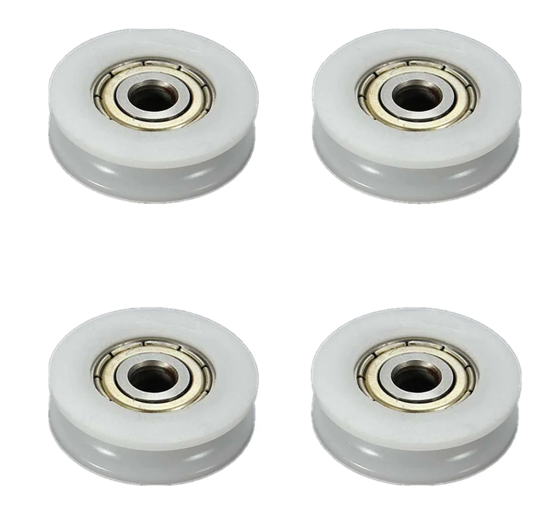 2 шт. белые нейлоновые круглые ролики для раздвижных дверей|Дверные ролики| |