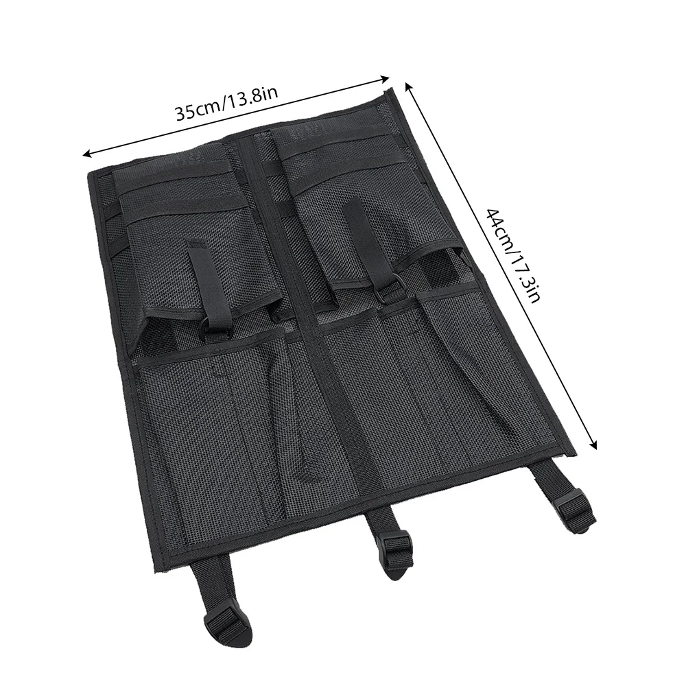 

Portable Kayaking Seat Storage Bag Fishing Gear Box Sundries Organizer Adjustable Buckle Strap Mesh Pouch for Kayak Accessories