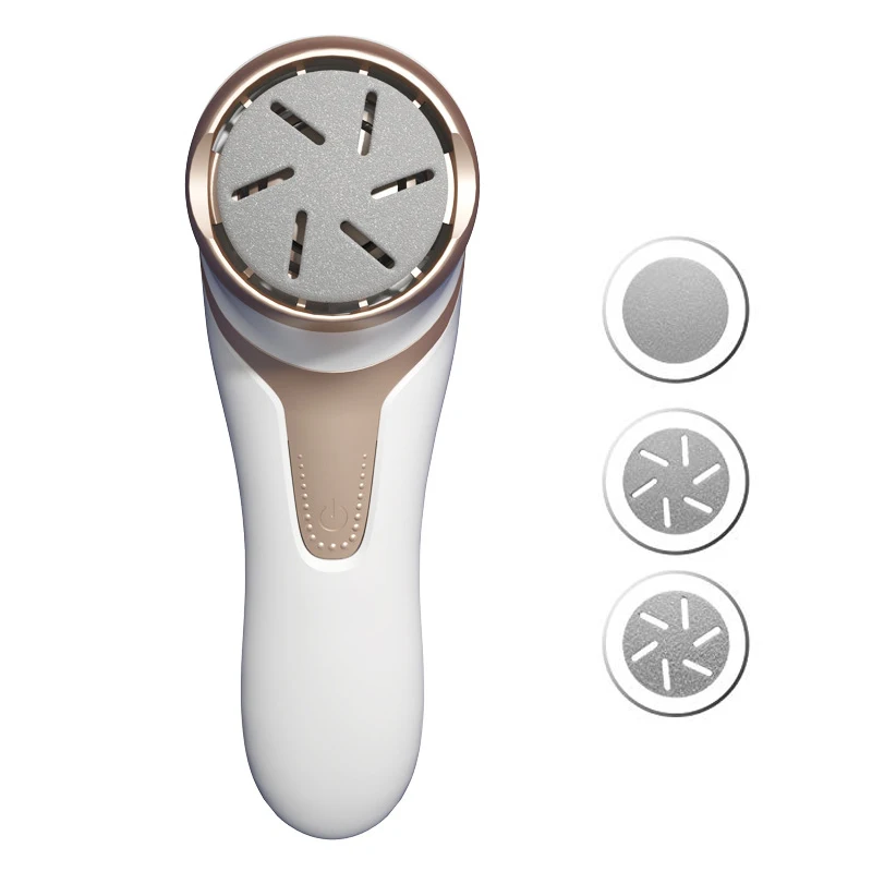 Electric Feet Callus Removers Rechargeable Foot File Pedicure Tools with 3 Grinding Heads Waterproof Professional Feet Care