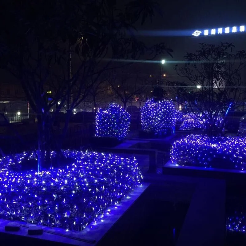 Сетчатые светодиодные светильники 220 В праздничная Свадебная вечеринка уличная