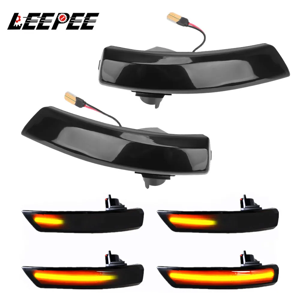

2pcs LED Dynamic Turn Signal Light Flowing Side Wing Rearview Mirror Indicator Blinker For Ford Focus 2 3 Mk2 Mk3 Mondeo Mk4