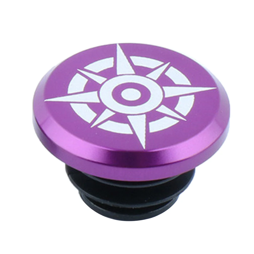 Purple A 18.8mm 1 шт., наконечник для руля велосипеда из сплава, заглушки для велосипеда, наконечник для велосипеда, MTB, горный велосипед, запчасти для велосипеда - Цвет: Purple A 18.8mm