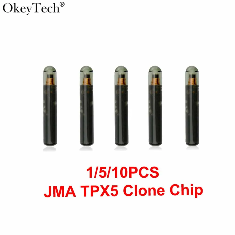 

1/5/10 шт. Okeytech высокое качество оригинальный 3 в 1 TPX5 Автомобильный ключ чип для JMA стеклянный чип приемоответчика Cloner заменить TPX1 TPX2 TPX4