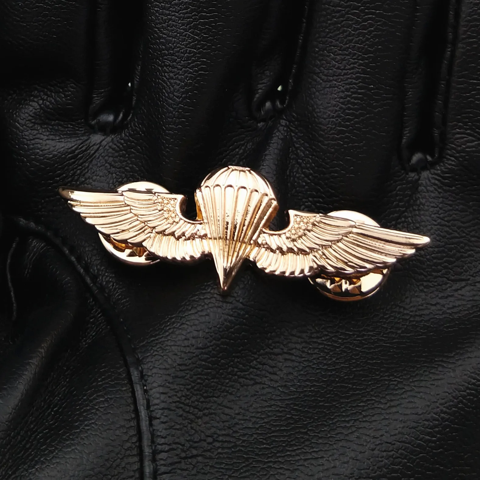 WWII США воздушный парашютный десантный колпачок значок шпильки США WW2 Insignia военный Cockade Pin