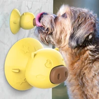 pet dog snacks licking plate tool molar stick cake toy chew resistant rubber sucker cleaning oral cavity pet supplies dog toy p