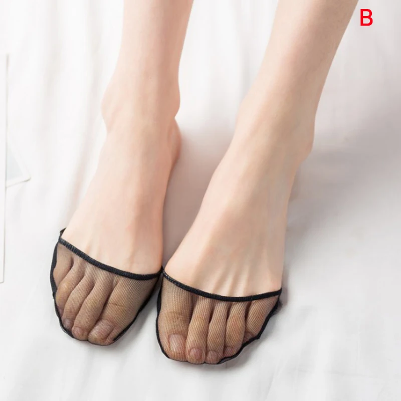 1/2 пар Подушка Анти-скольжение силиконовые пунктирные Невидимый Для женщин