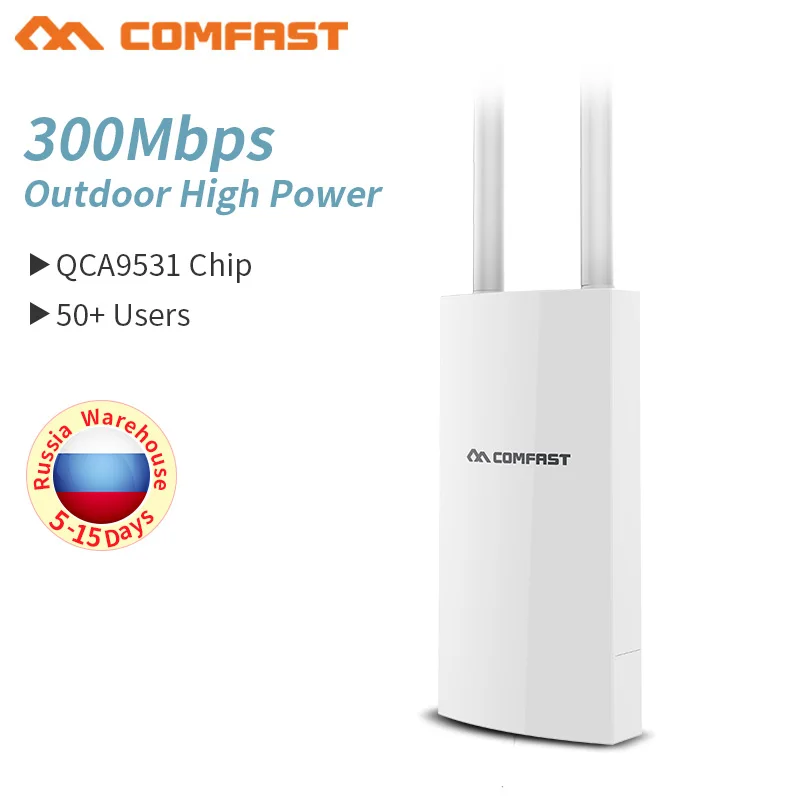 

Comfast CF-EW71 2,4 ГГц высокой Мощность открытой месности AP 300 Мбит/с 360 градусов всенаправленный покрытия точка доступа Wi Fi антенны базовой станции