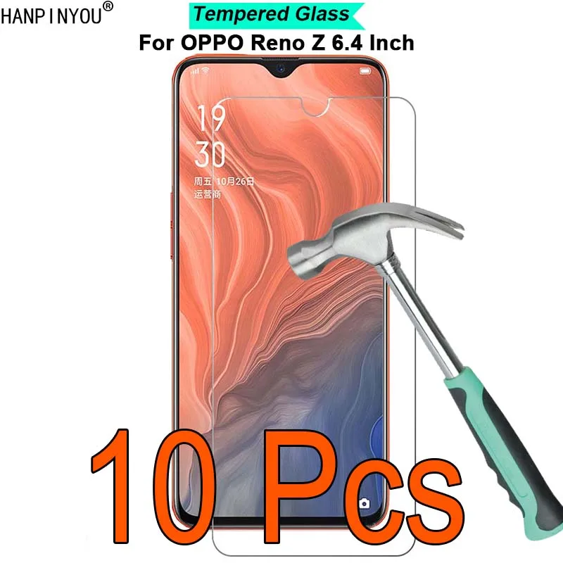 

10 Pcs/Lot For OPPO Reno Z / A 6.4" 9H Hardness 2.5D Ultra-thin Toughened Tempered Glass Film Screen Protector Guard