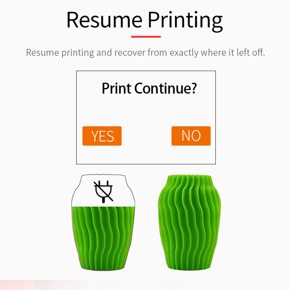Anet ET4 3d принтер с 2,8 дюймовым цветной сенсорный экран, печатная печать с отключением питания/Обнаружение накаливания/автоматическое выравнивание