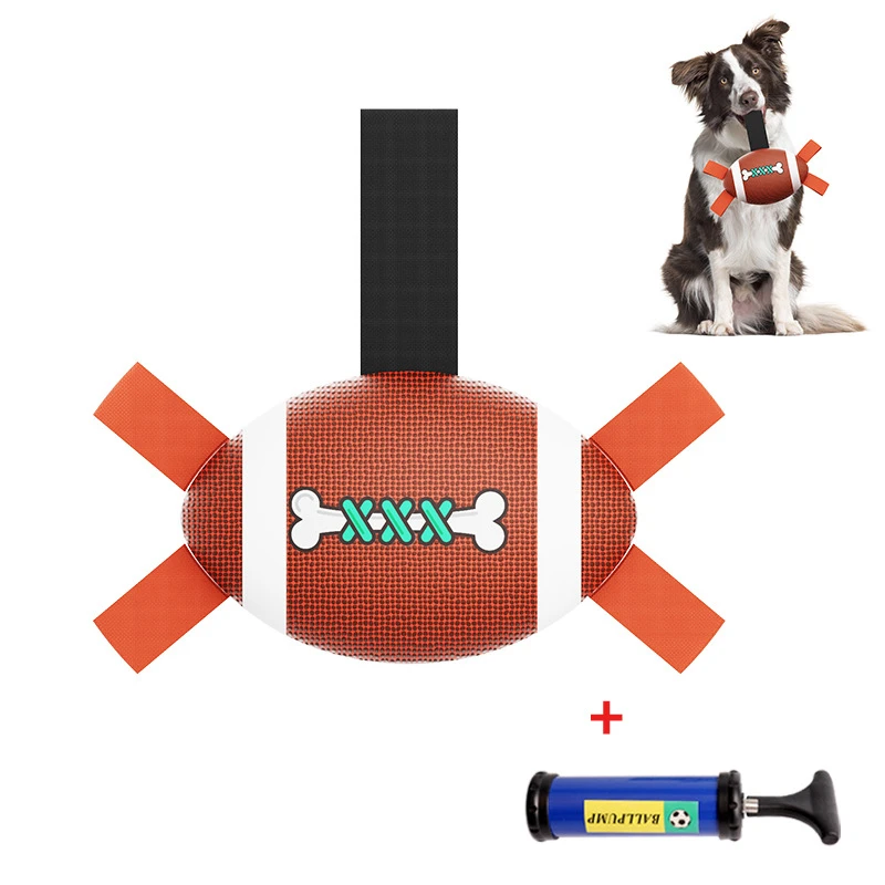 

Interactive Football Rugby Toys for Small Dogs Bite Resistant Ball Pets Toy for Small Dogs Outdoor Dog Training Accessories