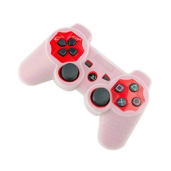 Белый OSTENT защитный силиконовый гелевый мягкий чехол для sony PS2 PS3 контроллер - Цвет: Белый