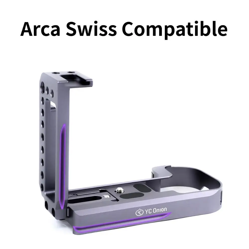 

YC Onion Camera L Bracket L-Shape Plate for with Arca Swiss Plate Quick Release Cold Shoe Hex Wrench Y-Coin