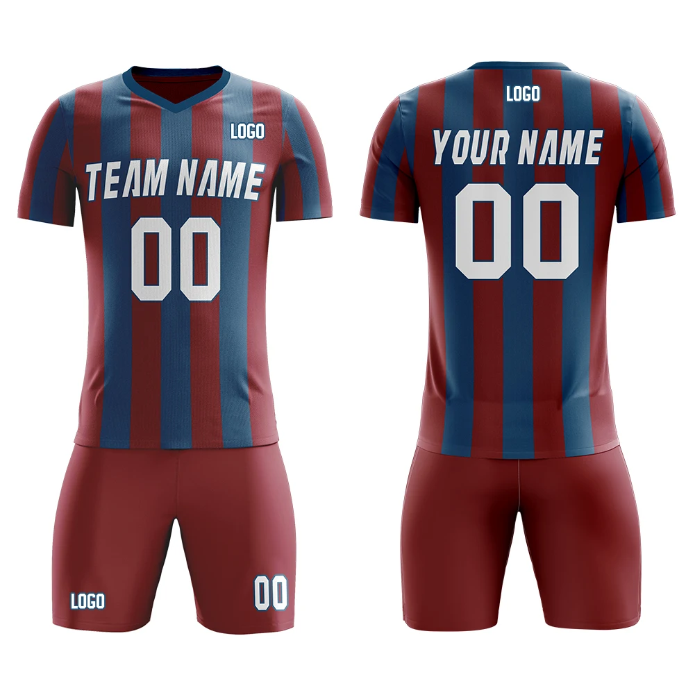 

Персонализированные футбольные наряды, полное Сублимационное имя команды/номер игрока, Джерси и шорты, уличная игра, Абсорбирующая униформ...
