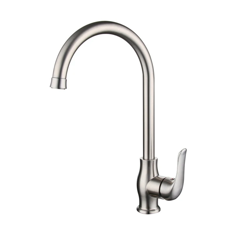 

Kitchen Faucet Handle Stainless Steel Kitchen Taps 360°Rotatable Faucet Hot and Cold Water Kitchen Mixer Taps for Sink