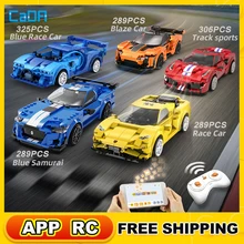 Cada Technical City Rc App Programming Famous Sports Car Model Building Blocks Remote Control Racing Car Moc Bricks Gifts Toys