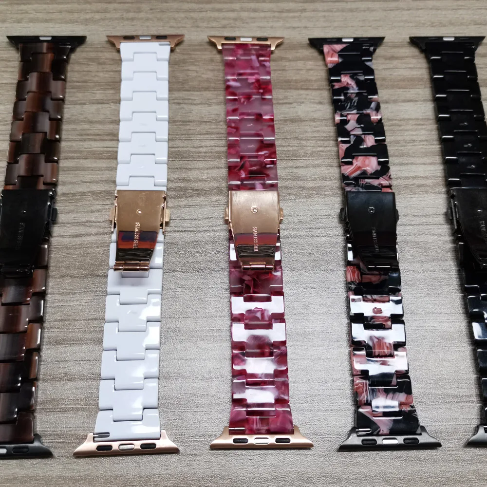 Тонкий ремешок из смолы для Apple Watch SE Band 40 мм 44 38 42 светильник iWatch Series 6 5 4 3 2 |