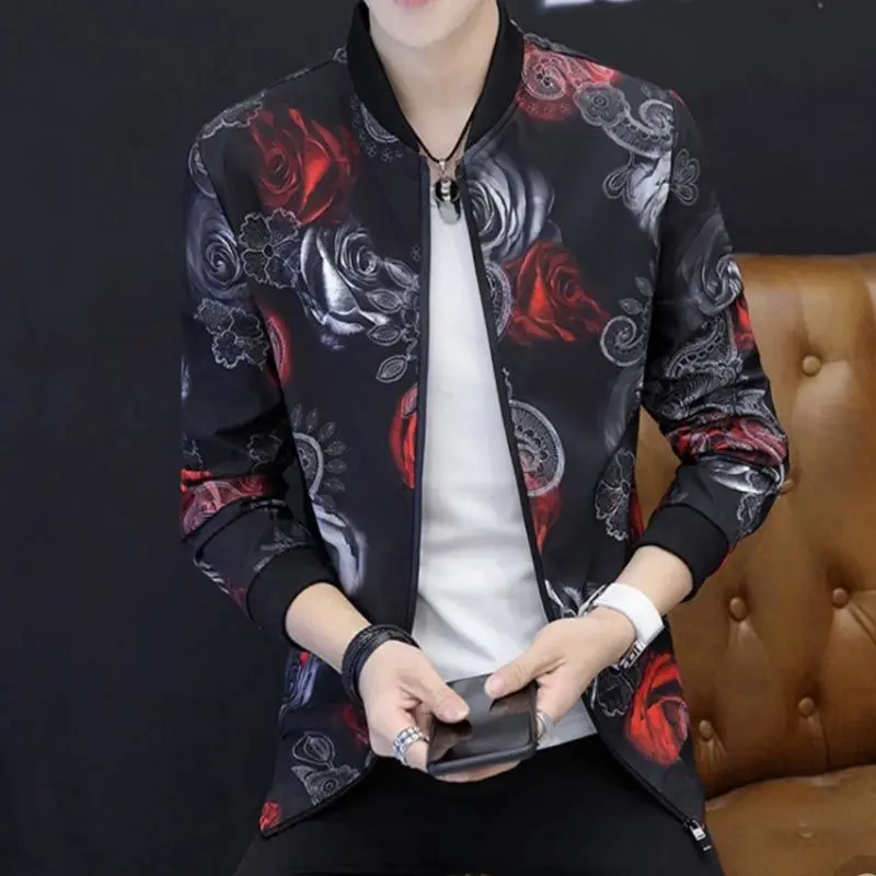 Модные готические высокие вязаные размера плюс мужская кожаная куртка с длинным