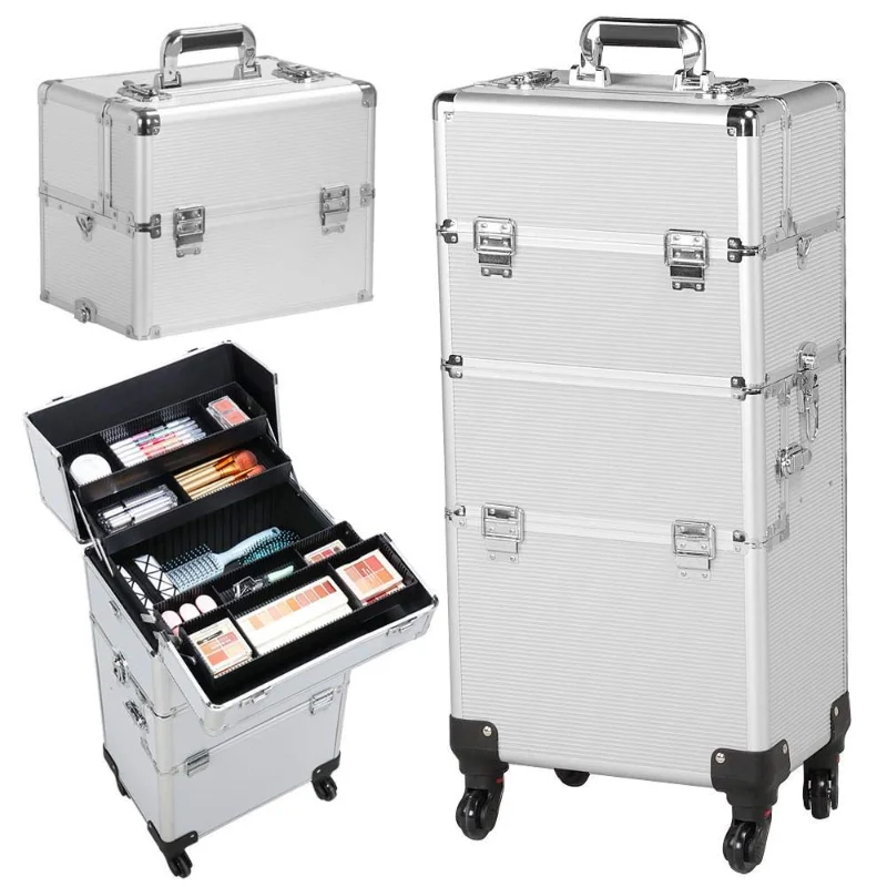 3 в 1 алюминиевый чехол для косметики | Дом и сад