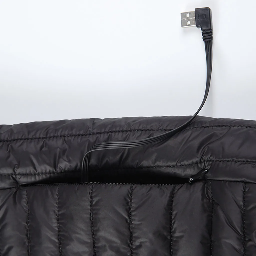 Горячая зима Смарт Usb интерфейс с подогревом жилет термостат нагревательная куртка для лыжного охоты зимняя теплая одежда с подогревом новая