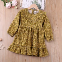 2022 new autumn flower dress girl kid clothes girl clothes childrens dress casual dress for 2 6 years