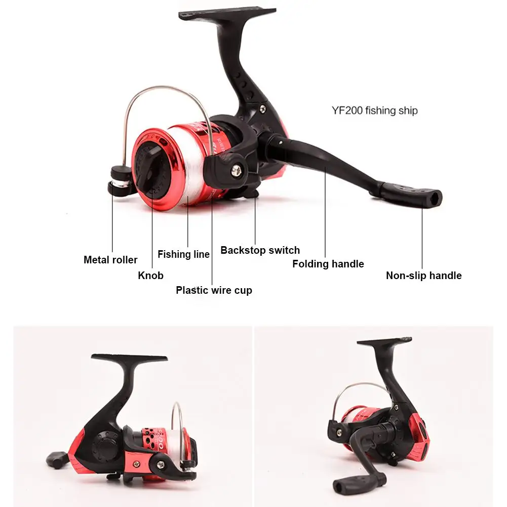 Телескопическая удочка для начинающих и катушка полный комплект спиннинговая