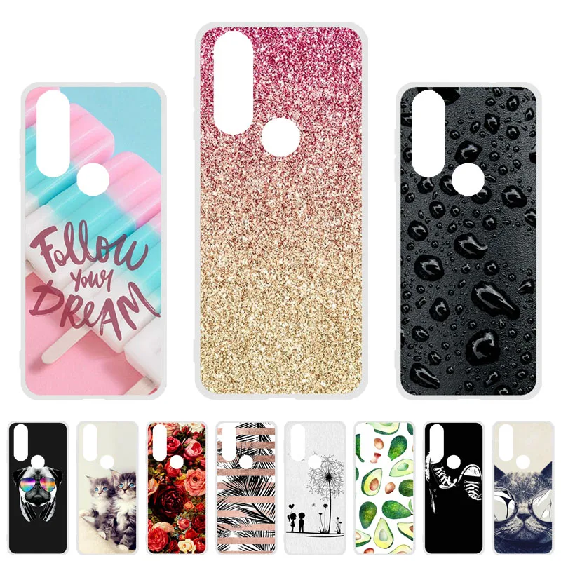 

Soft TPU Case For Moto One Power Case Silicon DIY Painted Back Phone Coque For Motorola One Vision Cover Funda Bumper