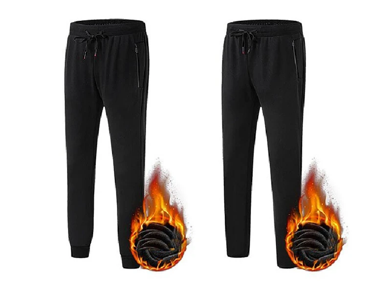 Winter men's sports trousers soft compound male trousers loose mouth plus size 8XL 7XL 6XL 5XL sweatpants
