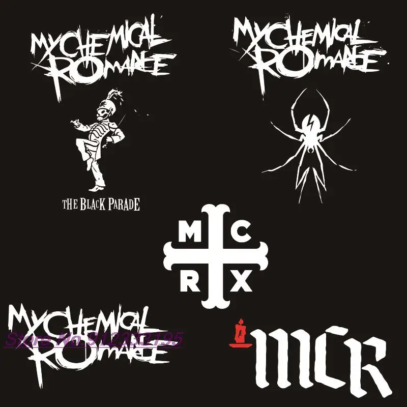 Футболка с надписью My Chemical Romance удобные мужские футболки в стиле панк коротким
