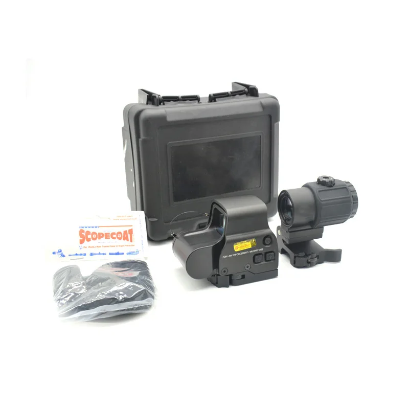 

558 голографический красный зеленый точечный прицел G33 G43 3x лупа комбинированная охотничья снайперская винтовка комбинированный прицел и ст...