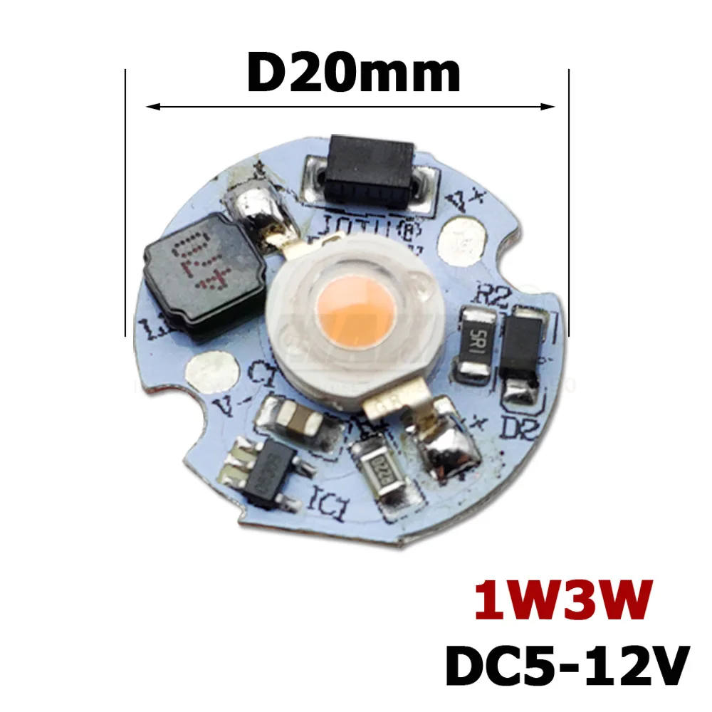 Светодиодная лампа DC5-12V LED PCB led 1 Вт 3 светодиодный чип SMD COB Doide теплый холодный